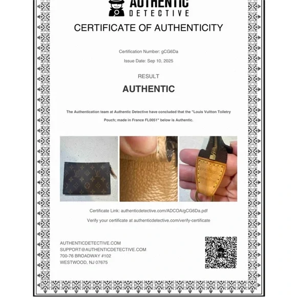 Louis Vuitton Monogram Toiletry Pouch on Chain Authentic LV Crossbody Clutch Bag - Picture 3 of 13